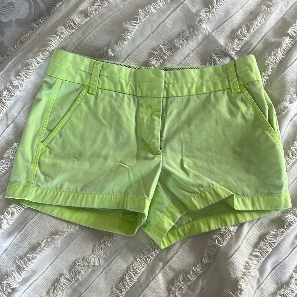 Neon J.Crew shorts